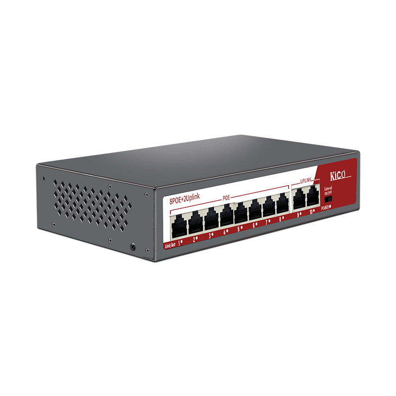 Kico 8 port Poe Switch with 2 Uplink (Full Gigabit) (KICO1008K-8P)